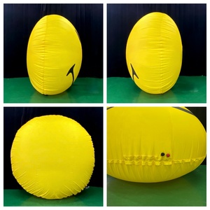 Modello Gonfiabile Personalizzato a Forma di Faccina Sorridente, Diametro 10 Piedi, in Tessuto Oxford, Impermeabile e Resistente alle Intemperie - Product Image 2