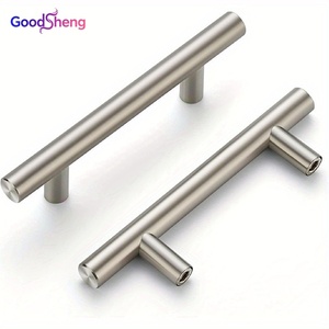 Goodsheng Modern Hollow T Bar Stainless Steel Bathroom Wardrobe Dresser Furniture Hardware Pulls Cabinet <strong>Door</strong> Drawer Handle - Product Image 2