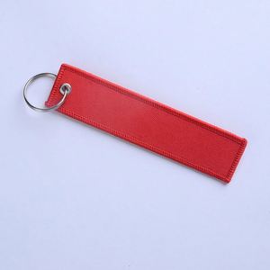 Blank Embroidery Keychain Custom Double Sided Tag Keychain with LOGO - Product Image 2