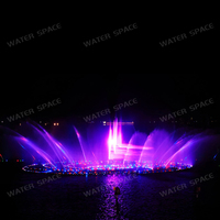 Wasserbrunnen Ägypten Runde Form Pool DMX Kleiner Tanzender Musikalischer Springbrunnen für Kreisverkehr