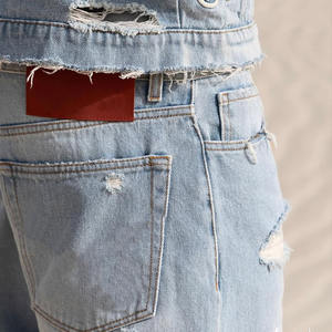 بدلات جينز نسائية مخصصة للرجال جينز من قطعتين طقم جينز مشترك من الدنيم بذلات جينز للرجال - Product Image 6