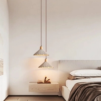 Lustre décoratif nordique pour restaurant, plafond haut, salon moderne, lampe suspendue en ciment Wabi-Sabi pour chambre à coucher, lampe de chevet