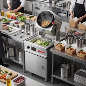 Máquina Eléctrica Comercial para Saltear Alimentos con Control de Cinco Velocidades para Distribuidores de Equipos de Cocina para Restaurantes y Cocinas en la Nube - Product Image 5