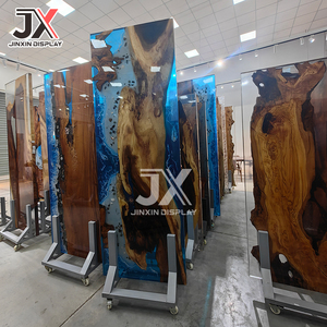 مكتب مكتب راتنج الإيبوكسي مخصص من المصنع ، مكتب استقبال الشاي ، كرسي نهري ، تصميم طاولة مطعم قهوة بار - Product Image 3