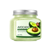 Marque propre en gros végétarien Himalaya sel de la mer Morte sucre brun avocat café curcuma exfoliant peau corps gommage