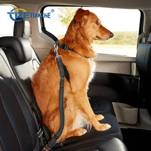 A mazon Top vendeuse accessoires pour animaux de compagnie laisse de sécurité réglable pour chien ceinture de sécurité pour véhicule de voiture ceinture de sécurité pour animaux de compagnie