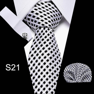 Men 7.5cm Silk Necktie Gift <strong>Tie</strong> for Men New <strong>Sage</strong> <strong>Green</strong> Plaid Fashion Wedding Party Necktie Hanky Cufflinks Wholesale - Product Image 6