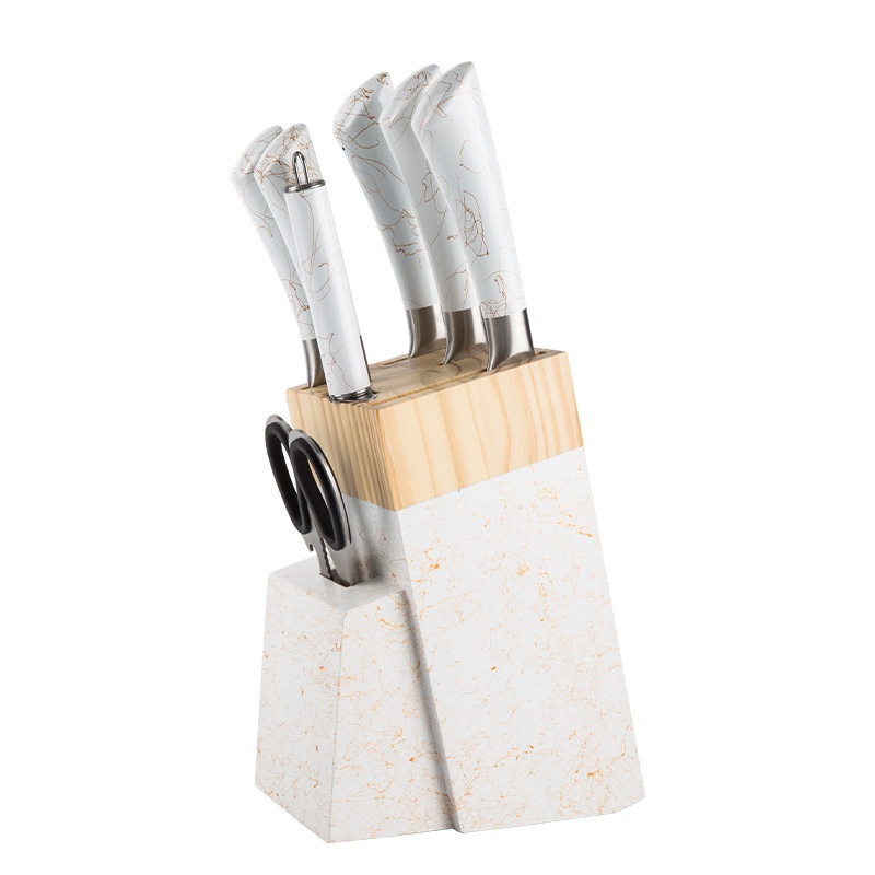 8-piece seahorse hollow handle knife set
