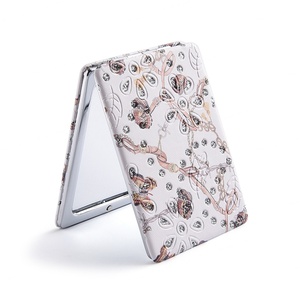 Professional Personalized <b>Rectangle</b> Pocket Touch up PU <b>Mirror</b> Outdoor Use Portable Mini Compact <b>Mirror</b> - Product Image 2