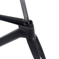 Cuadro de Bicicleta de Carretera de Fibra de Carbono Más Vendido, Freno de Disco, Ligero, 700c, Eje Pasante para Bicicleta de Carretera