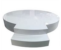 Plateforme de scène en acrylique blanc pour événements en plein air et en intérieur, mariages