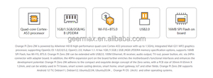 <span class=keywords><strong>Orange</strong></span> <span class=keywords><strong>Pi</strong></span> ZERO 2W 1G 1.5G 2G 4G RAM phát triển bảng 16MB SPI Flash h618 Quad-core wifi5 + BT5 1GB 1.5GB 2GB 4GB LPDDR4 zero2w - Product Image 5