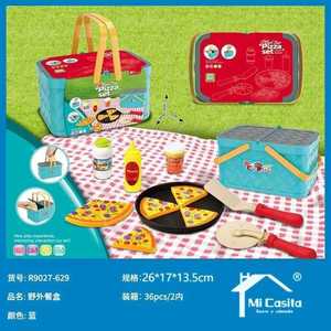 ZAG Pizza Set <b>Plastic</b> Outdoor <b>Lunch</b> <b>Box</b> With Cutter Casual Style - Product Image 3