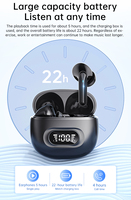Earphone S23 Laris Manis, Headset Low Delay, Headphone Hemat Daya, Tipe C, Hifi, Layar Daya Digital, Tws Wireless, Earbuds In-Ear