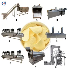 Ligne de production de chips de pomme de terre frites surgelées ligne de production de chips de pomme de terre entièrement automatique