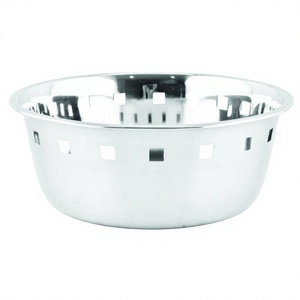 Grande corbeille à pain de service en acier inoxydable de qualité supérieure et robuste avec un design classique élégant au prix de gros - Product Image 1