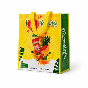 PP Woven Shopping Bags with PP Webbing Handles-Customized Pattern <b>Gift</b> & Groceries Use <b>Box</b> Packaging for Supermarkets - Product Image 3