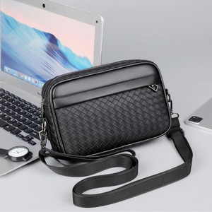 Cross-Border Men's Business Clutch <strong>Bag</strong> Multiple Pockets Waterproof PU Material <strong>Mobile</strong> <strong>Phone</strong> Compatible Single <strong>Shoulder</strong> <strong>Bag</strong> - Product Image 2