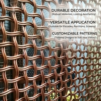 Panneau décoratif tissé en maille de fil d'acier inoxydable Yuchen pour cloisonnement intérieur