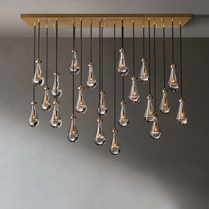 Lustres de luxe en or <span class=keywords><strong>moins</strong></span> chers pour hall d'entrée, <span class=keywords><strong>lustre</strong></span> moderne décoratif pour salle à manger - Product Image 4
