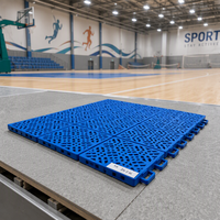 Dalles de sol suspendues en PP pour terrain de handball, prix usine, absorption des chocs, antidérapantes, système de fixation par clic