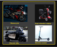 Phares de moto LED 12V Mini U7 Angel Eye, feux de brouillard, feux de route, feux de croisement pour scooter et moto