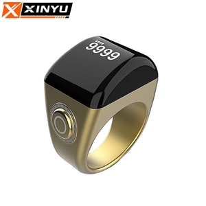 ODM/OEM 2026 Meilleure vente Cadeau islamique : Bague connectée en plastique avec compteur de <span class=keywords><strong>Zikir</strong></span> électronique, contrôle par application, Tasbih intelligent et réveil Azan - Product Image 1