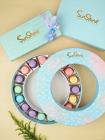 Boîtes Cadeaux Alimentaires de Luxe en Papier de Haute Qualité pour Macarons, Tubes Ronds Imprimés avec Logo Personnalisé, Vente en Gros Sunshine