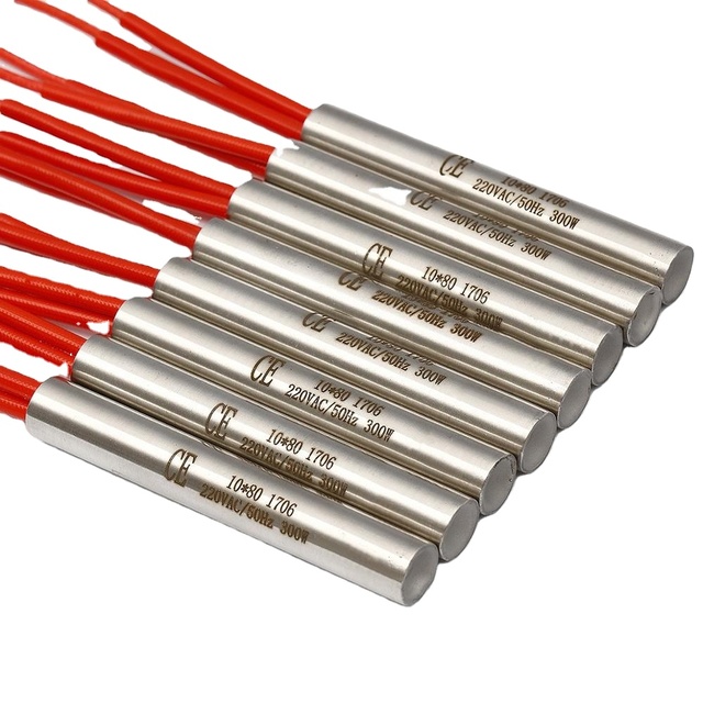DC 12V Resistance Cartridge Heater Stainless Steel Single Ended Heating Tube for Plastic Processing Machine
