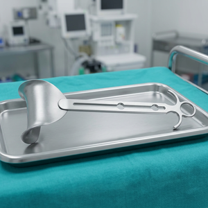 Ensemble d'instruments chirurgicaux à lame centrale d'écarteur manuel en acier et base métallique d'instruments chirurgicaux - Product Image 2