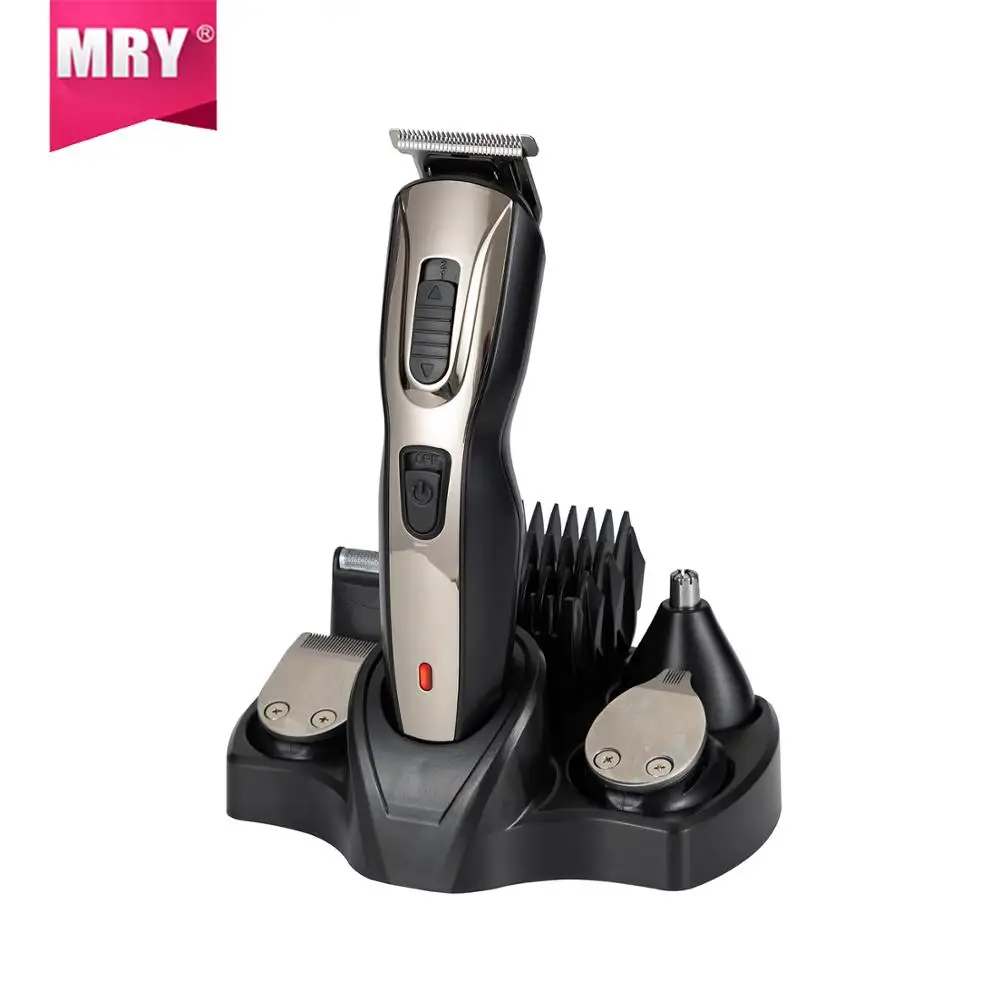 MRY OEM قابلة للشحن الكهربائية 5 في 1 مقص الشعر للرجال عالية الجودة المهنية الشعر المتقلب اللحية ماكينة حلاقة الأنف