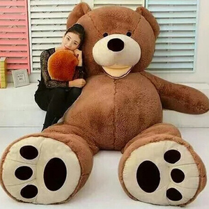 Osos de peluche personalizados, juguete de peluche, oso sin relleno, muñeco de piel de Animal, muñeco de oso de peluche americano gigante - Product Image 3