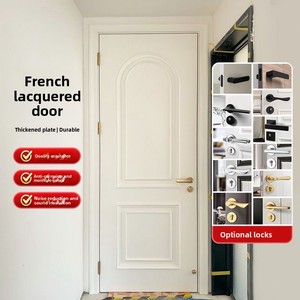 Puerta <span class=keywords><strong>de</strong></span> <span class=keywords><strong>Tablero</strong></span> <span class=keywords><strong>de</strong></span> Melamina Moderna <span class=keywords><strong>de</strong></span> Estilo Francés con Acabado Pulido y Aislamiento Acústico - Product Image 4