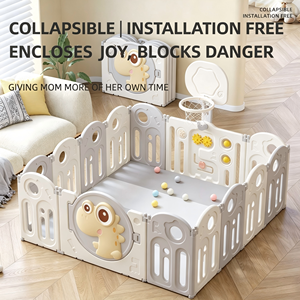 Set di Mobili per Box Bambini, Recinzione Pieghevole per Giocattoli, <span class=keywords><strong>Casa</strong></span> delle Bambole per Camera da Letto, Asilo e Scuola Materna - Product Image 3