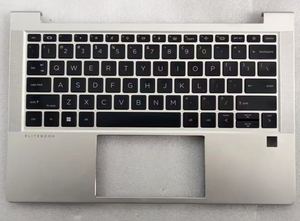 لوحة مفاتيح HP EliteBook G9 G10 palmreest مع غطاء علوي فضي بإضاءة خلفية - Product Image 3