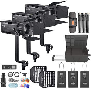 <span class=keywords><strong>Godox</strong></span> S60 S60-D <span class=keywords><strong>60W</strong></span> Mise au point réglable en continu Projecteur de photographie LED avec porte de grange pour éclairage professionnel - Product Image 2