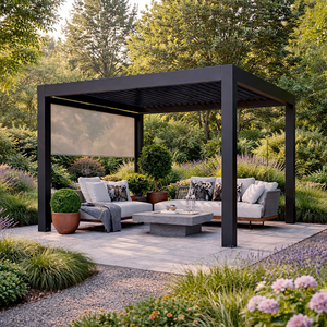 Shengjie - Persiennes et lames <span class=keywords><strong>de</strong></span> pergola en alliage d'aluminium pour extérieur, sur mesure, avec cadre <span class=keywords><strong>de</strong></span> persiennes en aluminium - Product Image 3