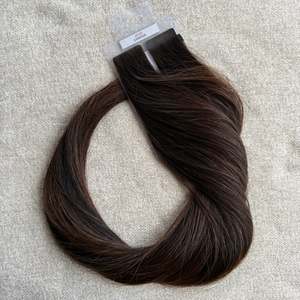 Extensions de cheveux vierges européens de qualité supérieure, cuticules intactes, à bandes adhésives invisibles, extrémités épaisses, avec bande PU invisible - Product Image 4