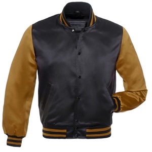 Blouson de baseball en satin personnalisé de haute qualité saison d'hiver grande taille avec broderie personnalisée meilleur prix-approvisionnement sain - Product Image 1