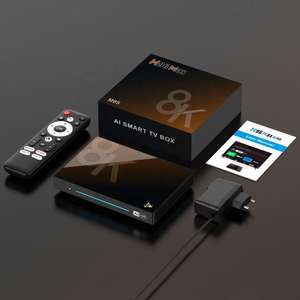 H96 MAX 8K Streaming STB Smart AI Internet OTT Set-top Box Premium para Android 14 TV Box Ultra HD 4GB/8GB RAM 32GB/128GB ROM - Product Image 1