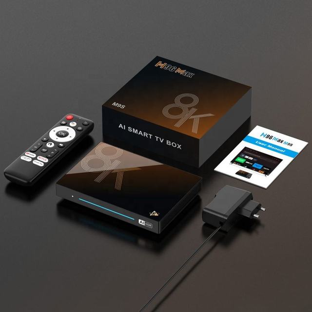 H96 MAX 8K Streaming STB Smart AI Internet OTT Set-top Box Premium Google Android 14 TV Box Ultra HD RK3576 Chip