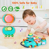 Jouets musicaux pour bébés avec piano lumineux, jouets d'apprentissage précoce, cadeaux de Noël et d'anniversaire, jeux quotidiens pour l'école à domicile, fourniture directe d'usine OEM