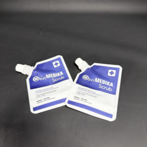 Sachet plastique de gommage chirurgical <span class=keywords><strong>antiseptique</strong></span> de 60ml Sachet à bec verseur pour <span class=keywords><strong>lotion</strong></span> Pochette jetable avec bec verseur - Product Image 5