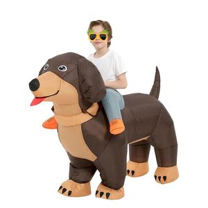Disfraz Inflable de Perro Salchicha para Niños y Niñas, Traje Inflable de Perro para Halloween - Product Image 1