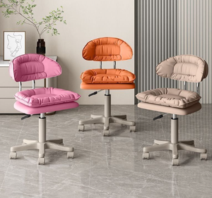 Silla Giratoria Artística Minimalista con Respaldo y Altura Ajustables, Silla <span class=keywords><strong>de</strong></span> Barbero/Computadora para el Hogar, Cómoda para Estar Sentado Durante Mucho Tiempo - Product Image 4