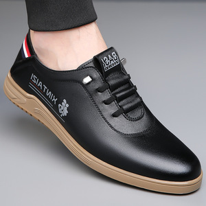 XINTAIZI White Casual Lace-up Synthetic Upper Round <b>Toe</b> Rubber Outsole Anti-Slippery Walking Shoes Men's Spring Summer - Product Image 4