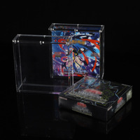 Boîte de présentation moderne en acrylique pliable, empilable, magnétique, protégée contre les UV, personnalisable, pour collections de cartes, pré-assemblée