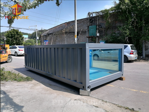 Petite <span class=keywords><strong>piscine</strong></span> extérieure personnalisée semi-enterrée préfabriquée en conteneur d'expédition, <span class=keywords><strong>piscine</strong></span> modulaire de luxe pour enfants, spa chauffé - Product Image 4