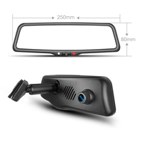 Dashcam automatique double canaux 9.66 pouces 1080P enregistreur de caméra de voiture avec support OEM pour la plupart des Toyota