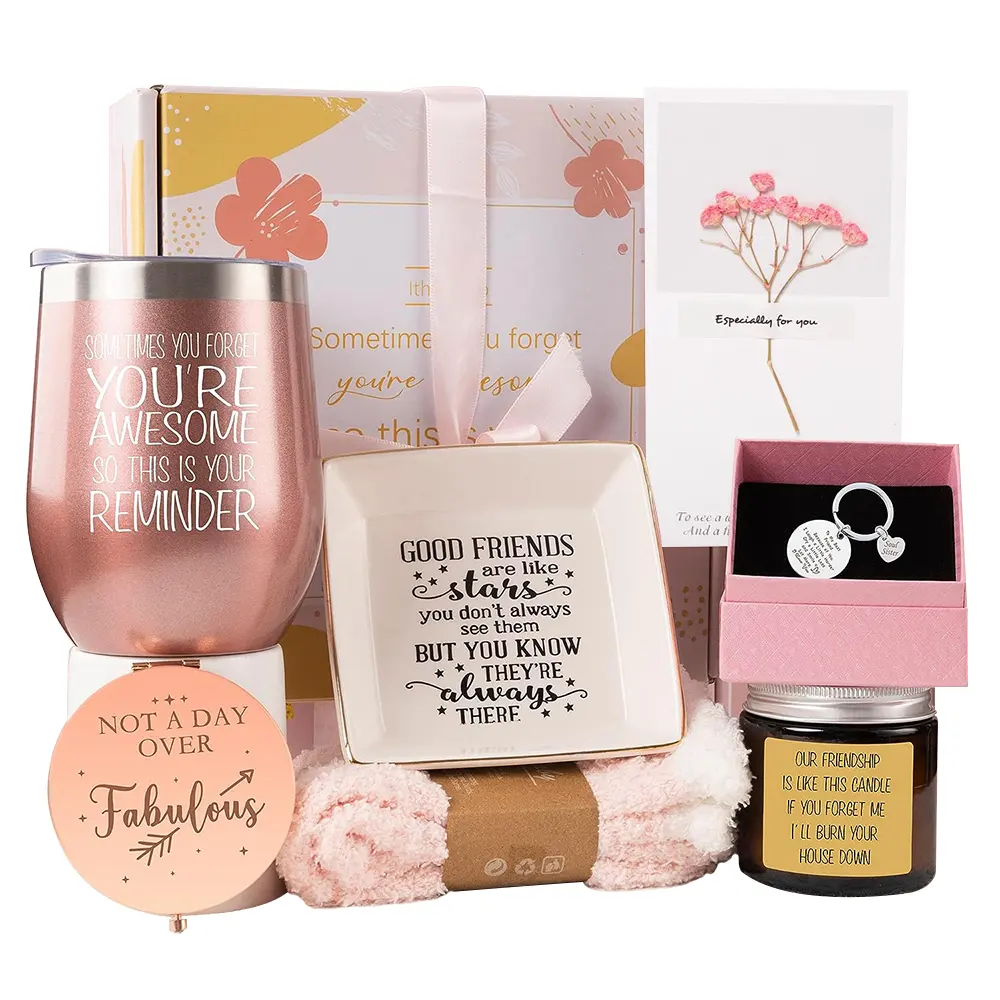 Self care gift set Sunny & Wise Care Package Para As Mulheres Após a cirurgia com vela perfumada bem em breve presente obter personalizar ideias do presente